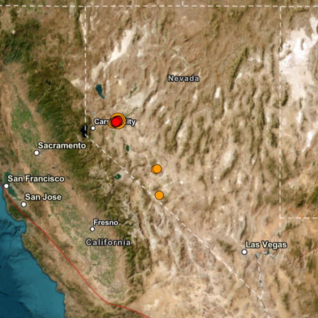 Sismo Magnitud 5.7 Sacude Zona Rural de Nevada; No Reportan Daños.
