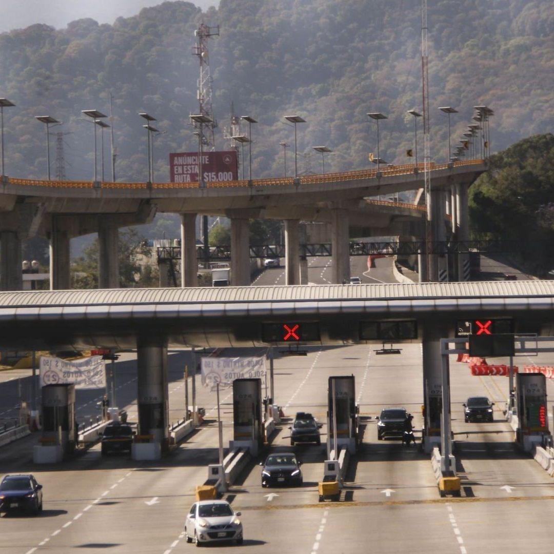 Caseta de la Autopista México-Cuernavaca, en Tlalpan