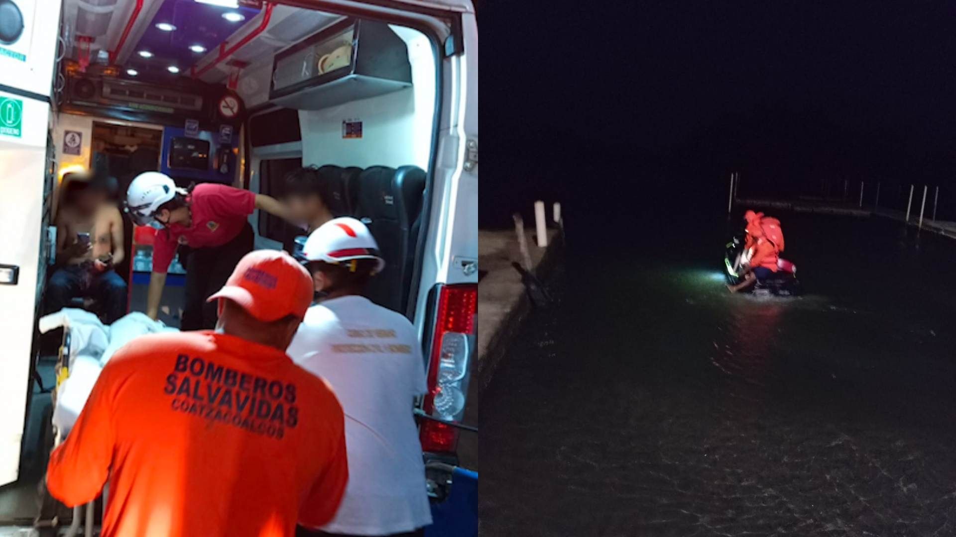Rescatan a Jóvenes tras Hundimiento de Lancha en Mar Las Barrillas Coatzacoalcos Llevaban Horas a la Deriva