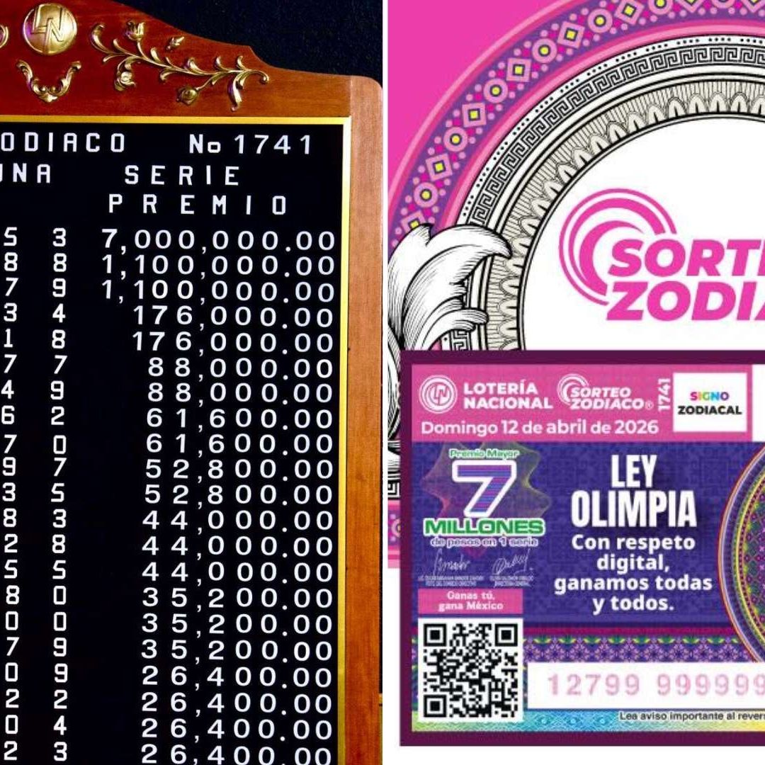 Checa Dónde Cayó el Premio Mayor de Lotería Nacional 12 de Abril 2026 en el Sorteo Zodiaco 1741