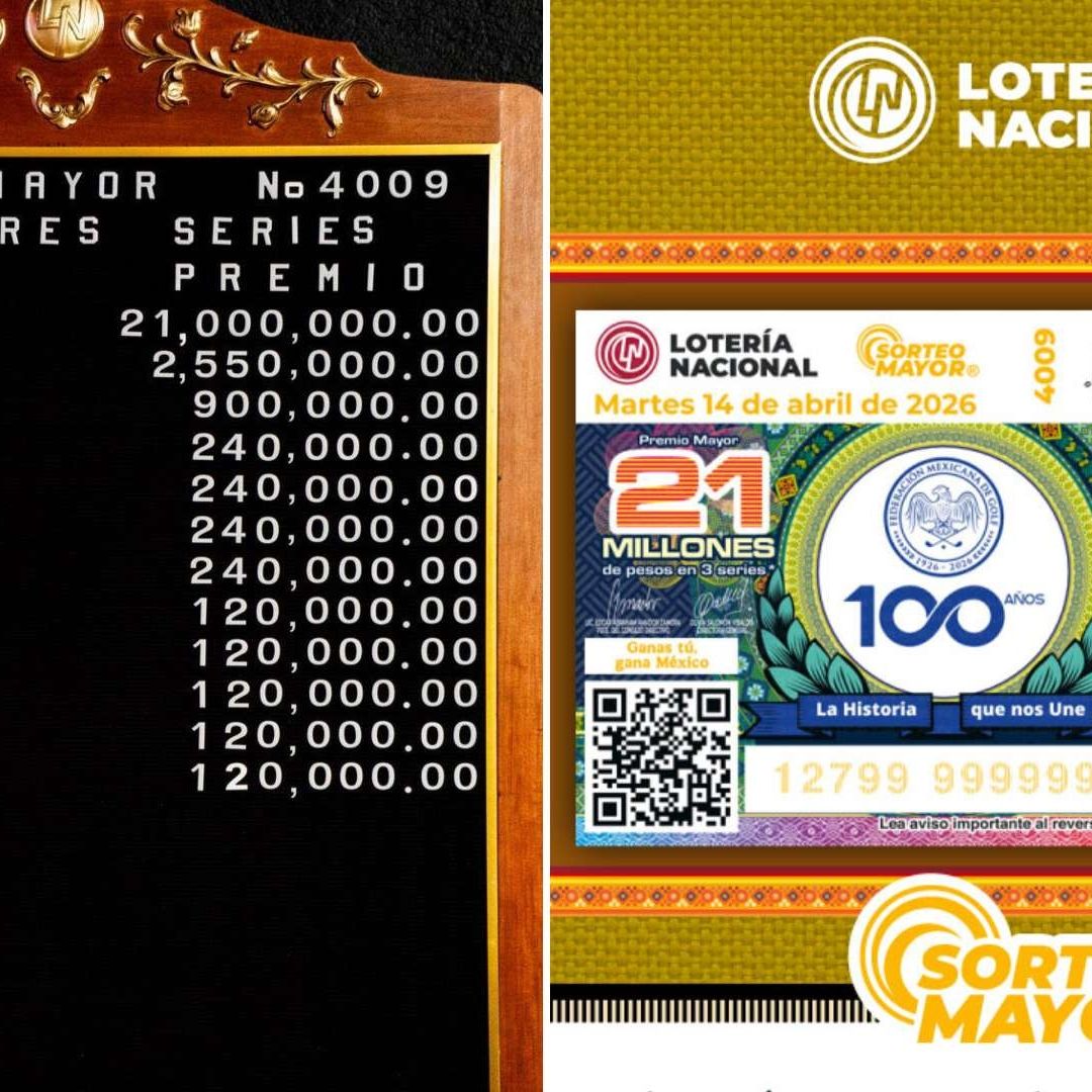 Conoce Dónde Cayó el Premio Mayor de 21 Millones de Pesos de la Lotería Nacional 14 de Abril 2026
