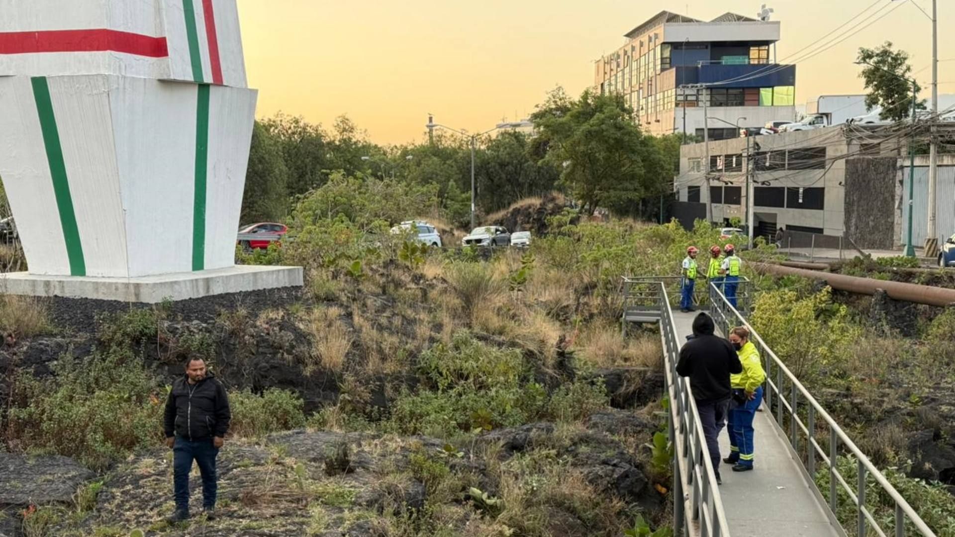 Rescate en zona arqueológica de Tlalpan, CDMX