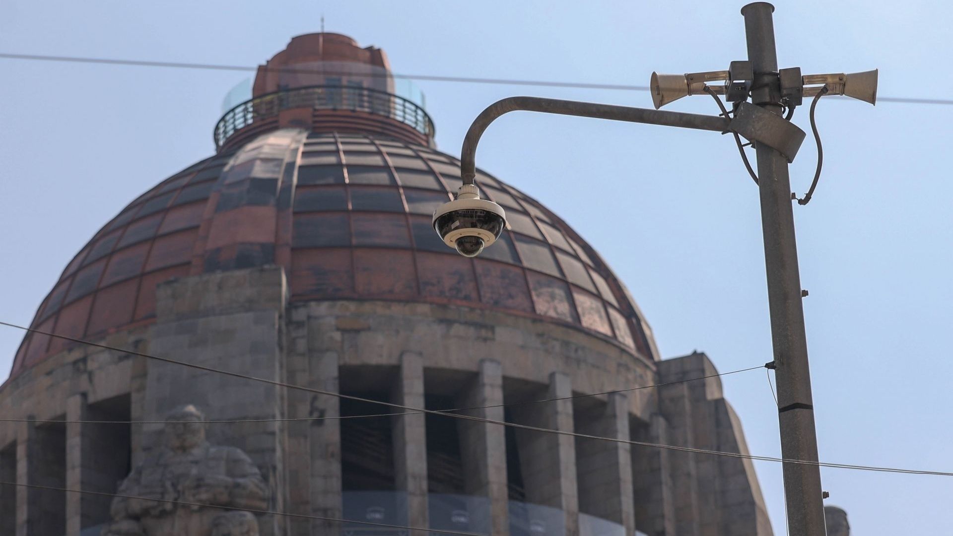 Altavoz de alerta sísmica en CDMX. Foto: Cuartoscuro | Archivo