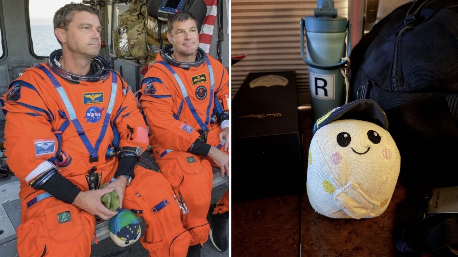 Así fue como Reid Wiseman salvó a Rise, la mascota de Artemis II que fue a la Luna