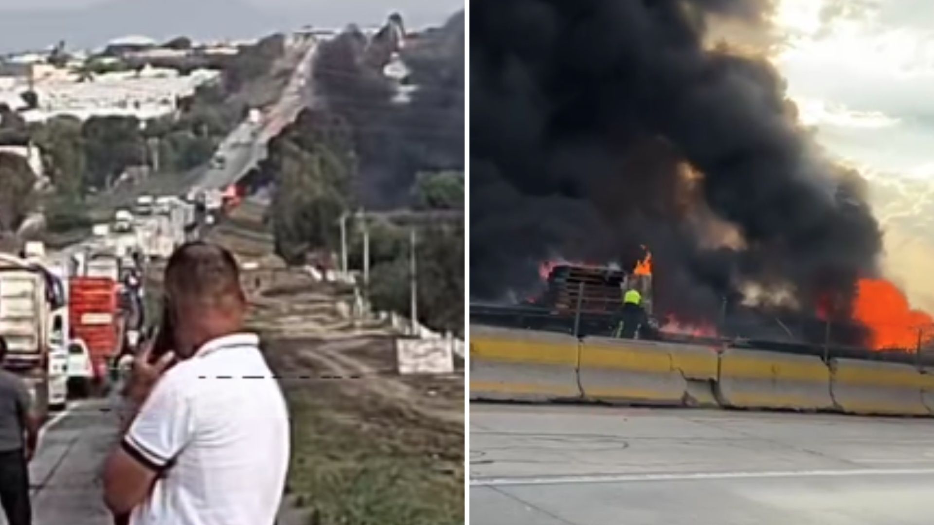 ¿Qué Pasó en la México-Querétaro? Reportan Fuerte Accidente de Camión en Libramiento Noreste