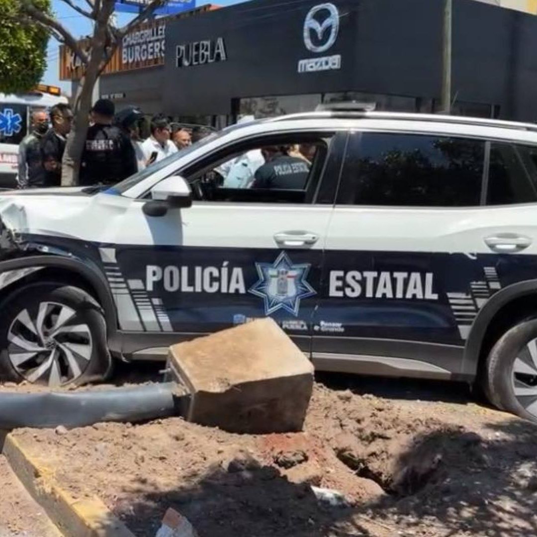 Patrulla Estatal Ciclista Atropellado Tehuacán Puebla Avenida Adolfo López Mateos Accidente