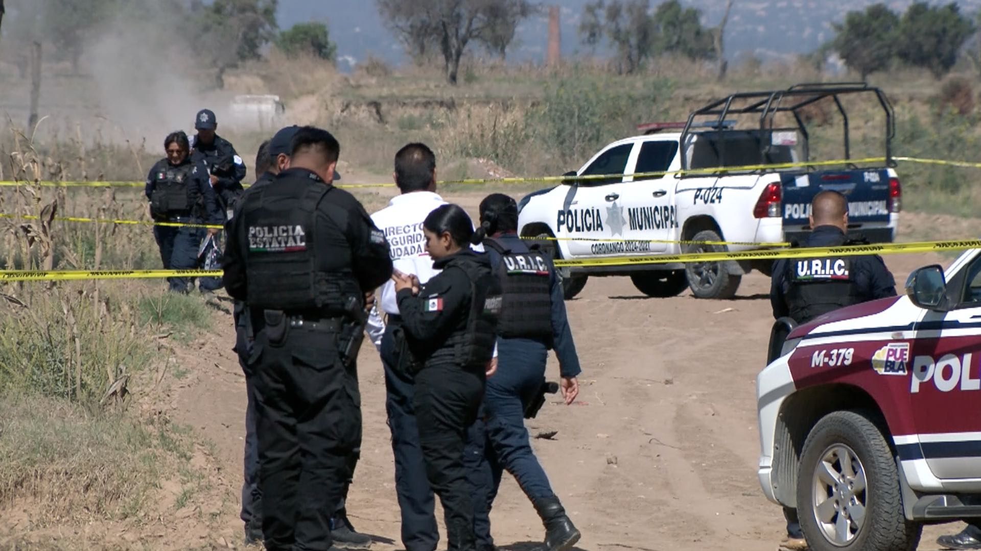 Cuerpo Hombre Muerto Bolsas Basura Plástico San Antonio Mihuacán Coronango Puebla