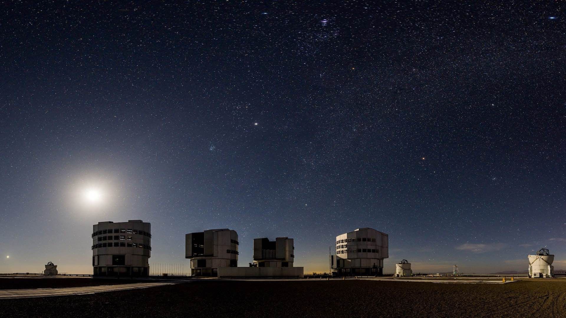 Alineación planetaria vista desde Chile