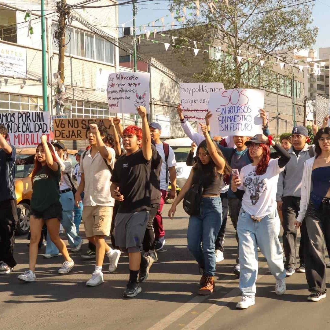 Protesta de alumnos del IPN
