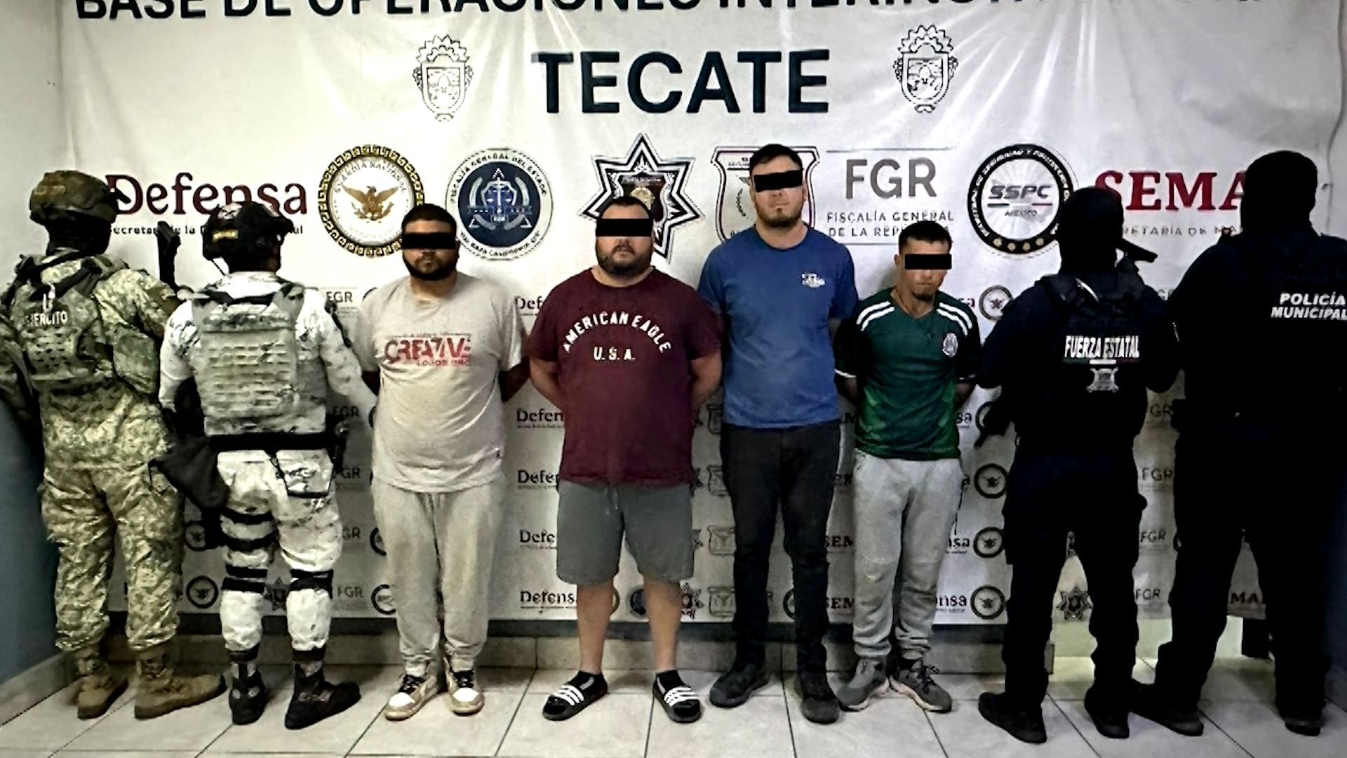 Capturan a Presunto Líder Delictivo y su Escolta en Tecate, Baja California