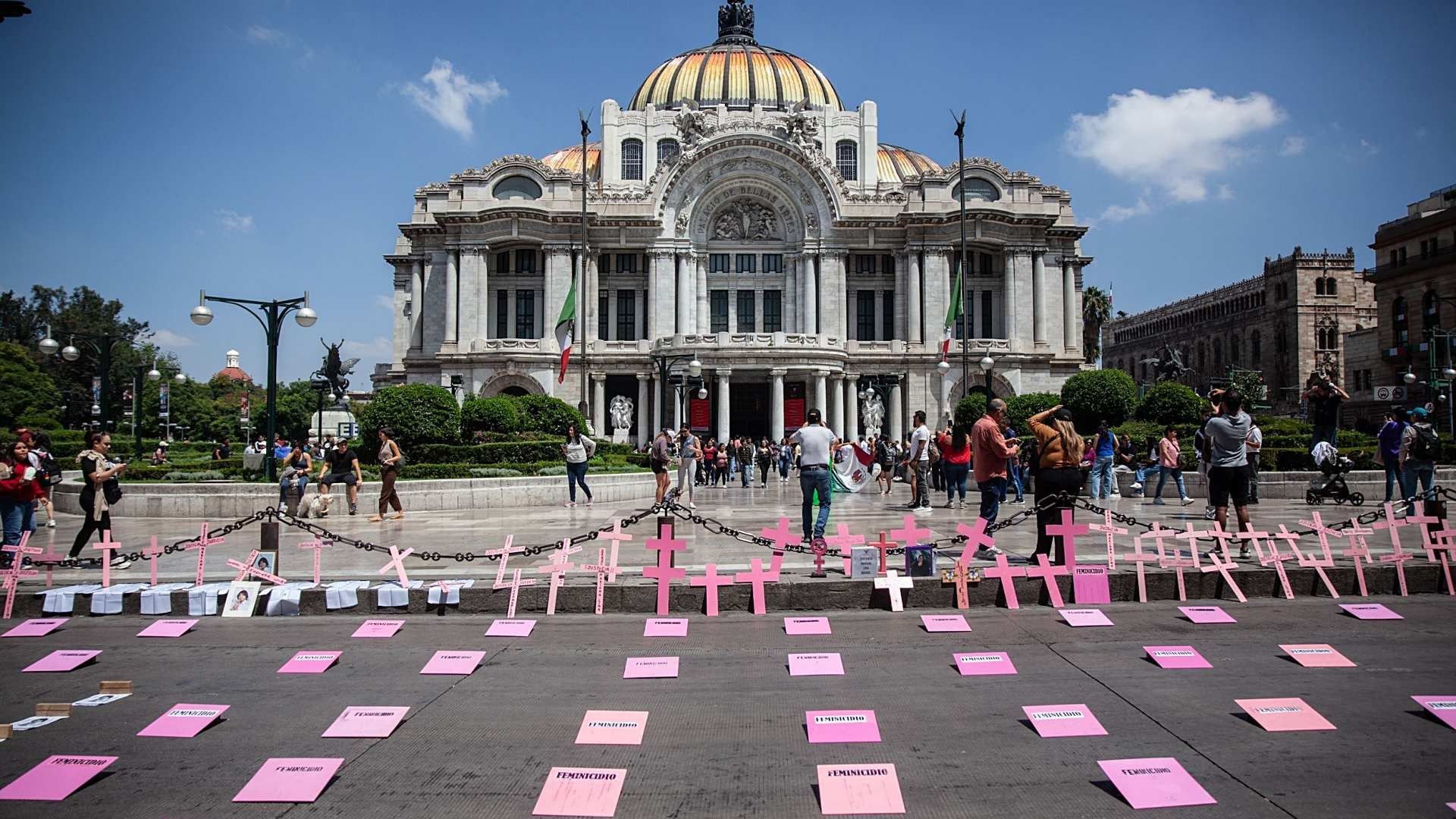 Protesta contra los feminicidios en la Ciudad de México en septiembre 2025. Foto: Cuartoscuro | Archivo