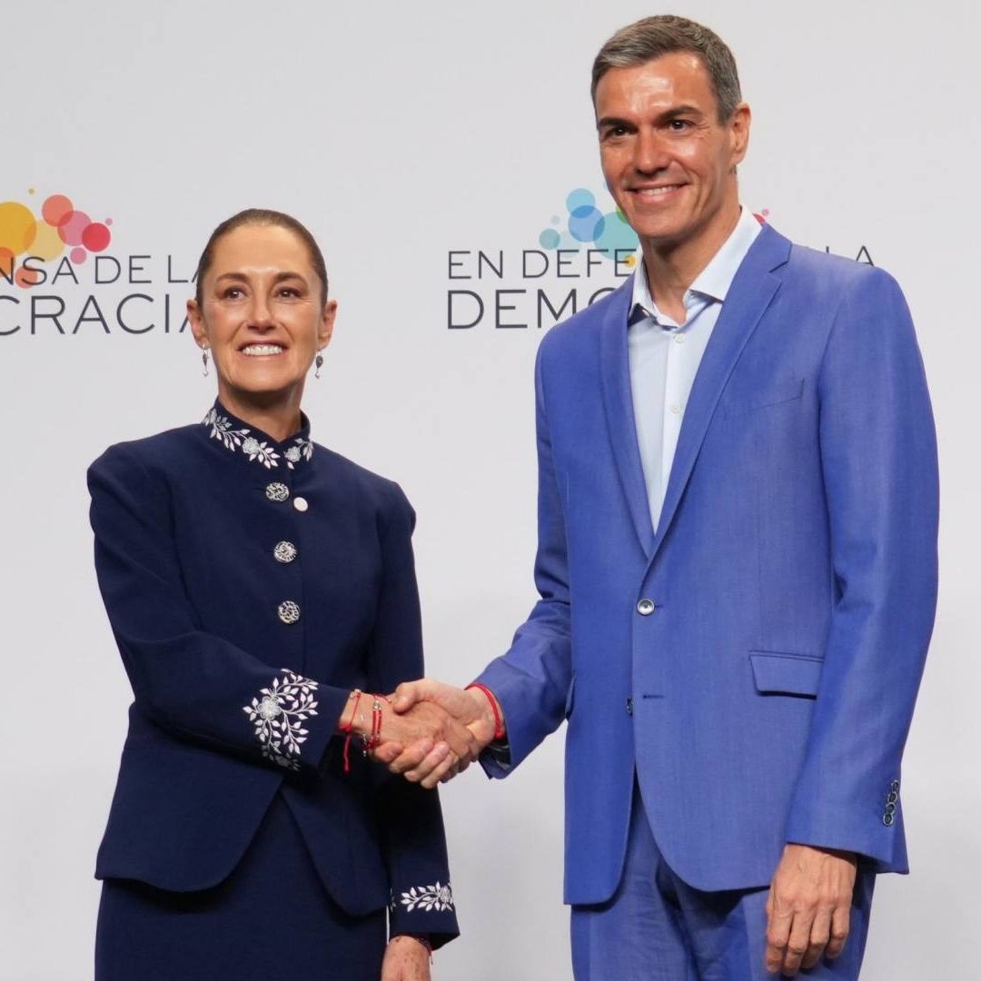 Visita de Sheinbaum a España el 18 de abril 2026. Foto: Presidencia de la República