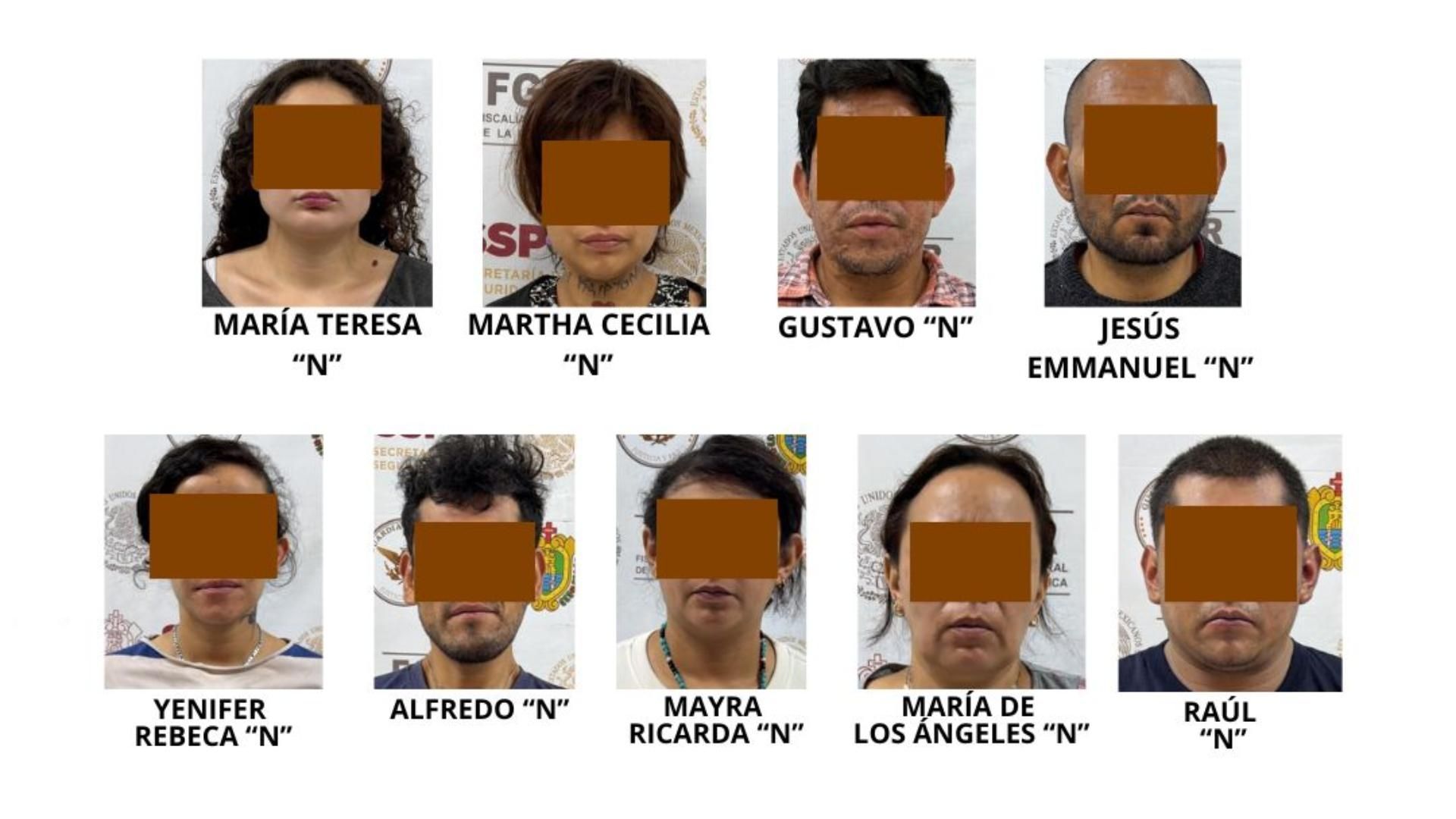 Nueve Personas son Detenidas por Delitos Contra la Salud tras Operativos Cateos Realizados en Xalapa Veracruz