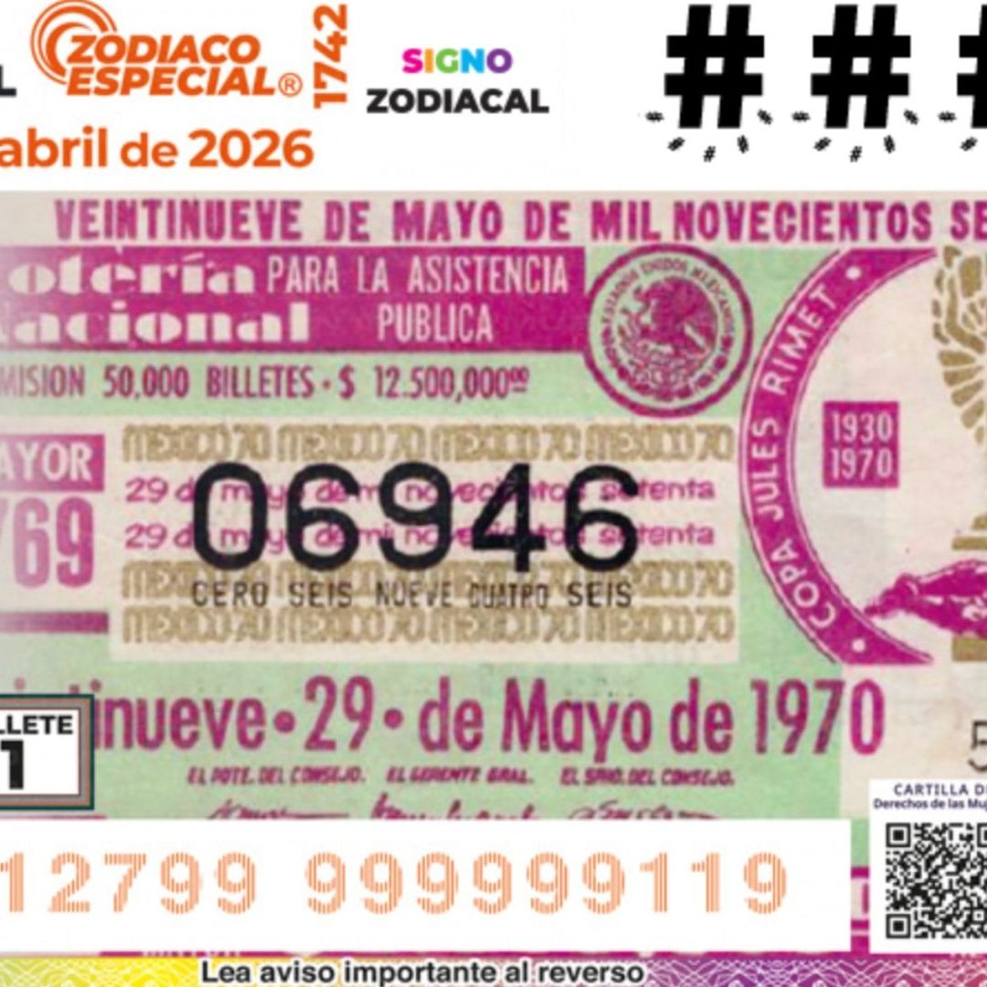 Boleto Lotería Nacional de Hoy 19 de Abril 2026: Resultados Sorteo Zodiaco Especial 1742