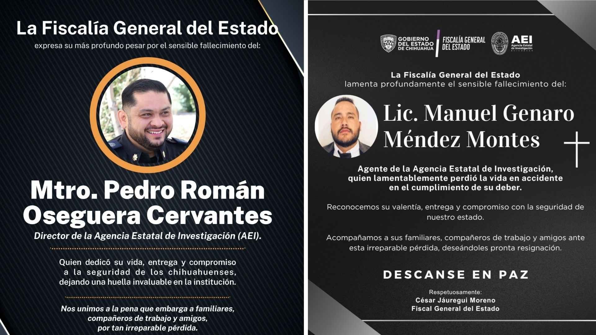 Fiscal Lamenta Fallecimiento de los Elementos