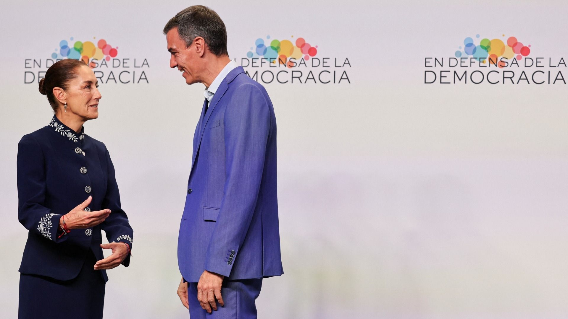 Sheinbaum y Pedro Sánchez