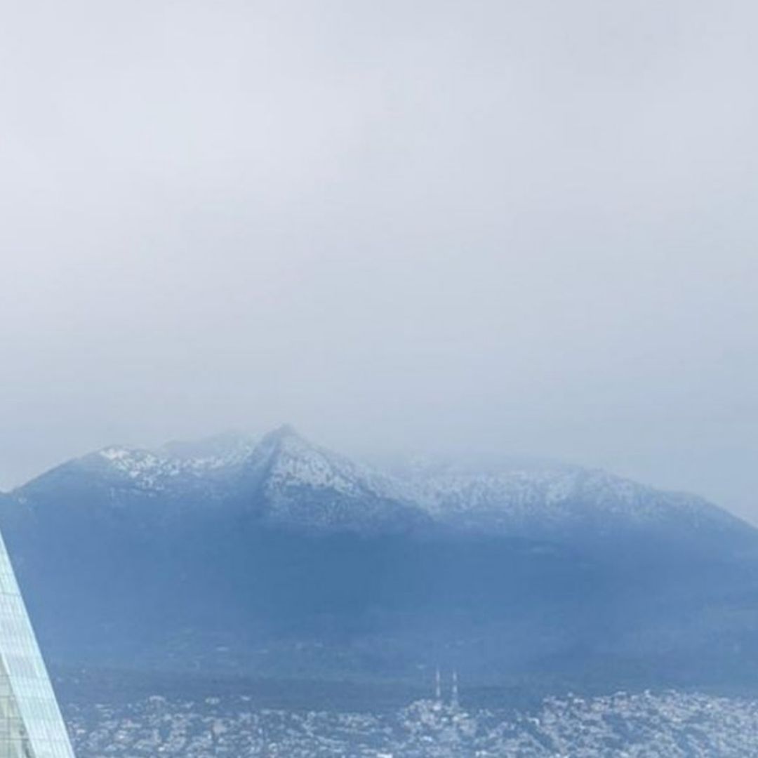 Así se vio el Ajusco nevado el 30 de marzo de 2026