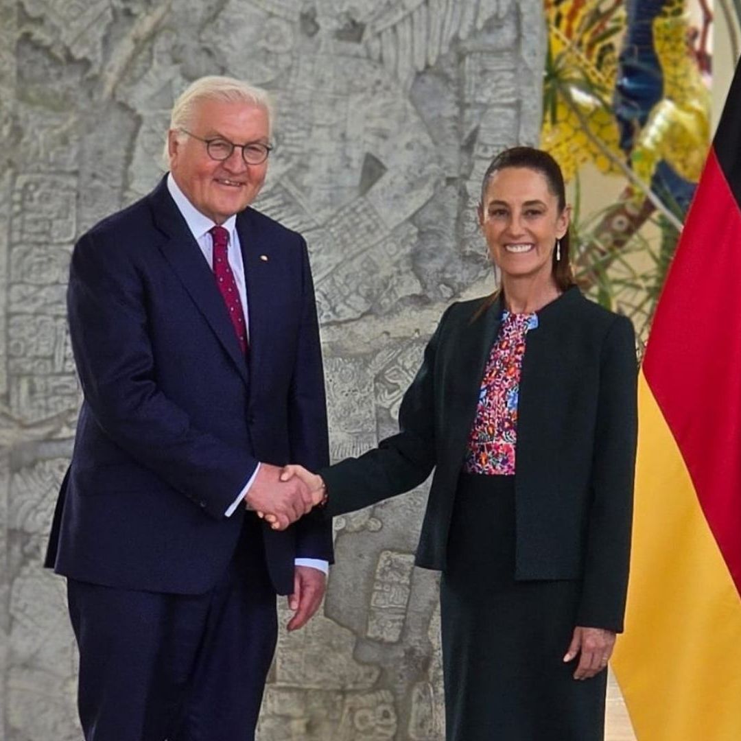 La presidenta Claudia Sheinbaum se reuné con su homólogo de la República Federal de Alemania, Frank-Walter Steinmeier.