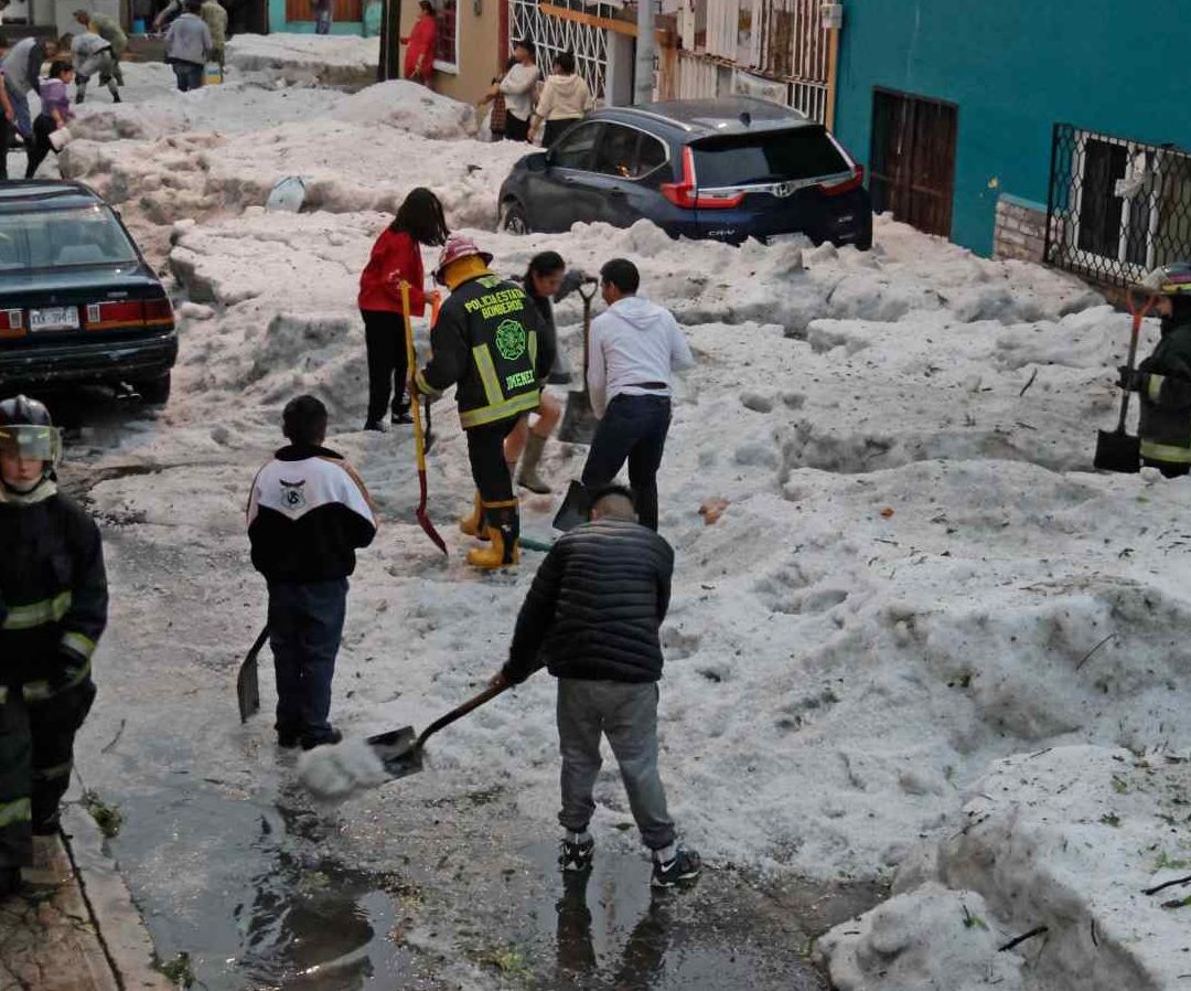Granizo en la CDMX. Foto: Cuartoscuro