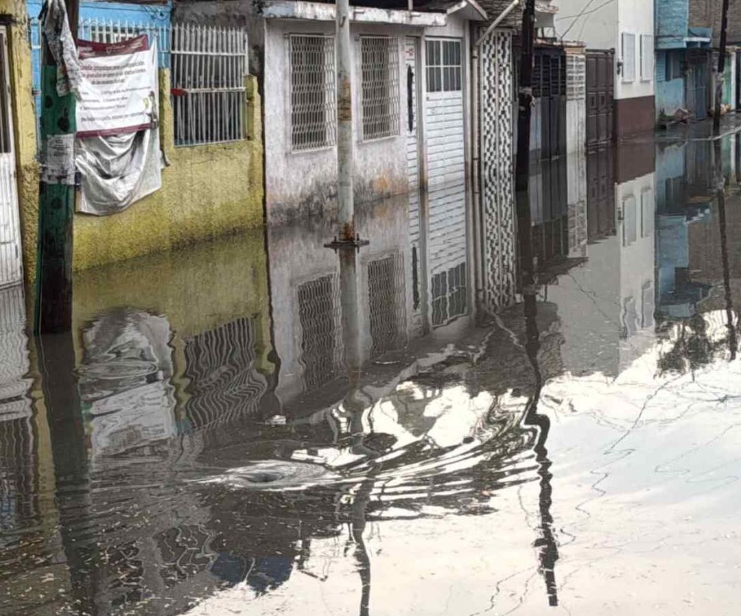 Inundaciones en Iztapalapa hoy. Foto: N+