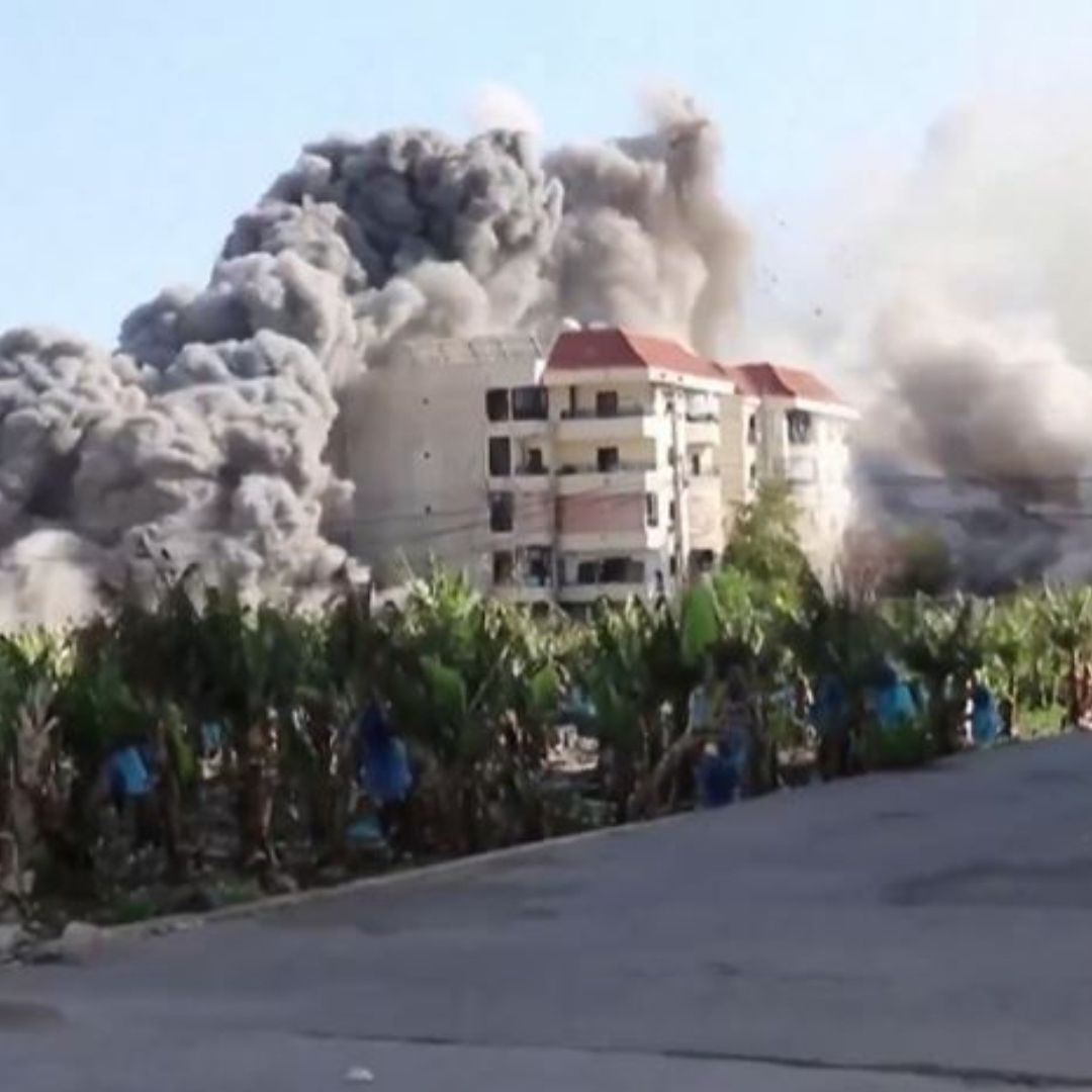 Explosión en el sur del Líbano por ataque de Israel.