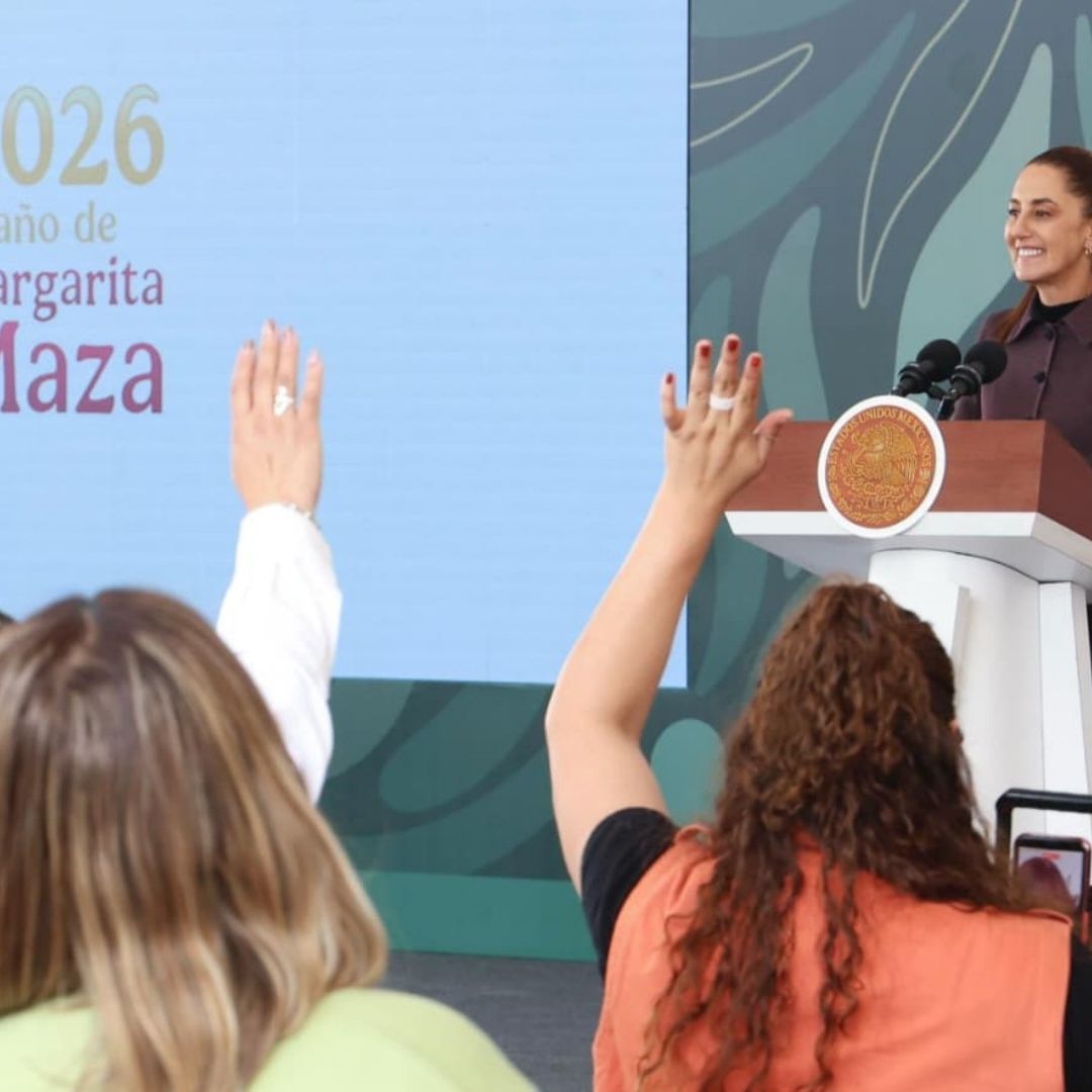 Claudia Sheinbaum durante conferencia de prensa el 9 de marzo de 2026