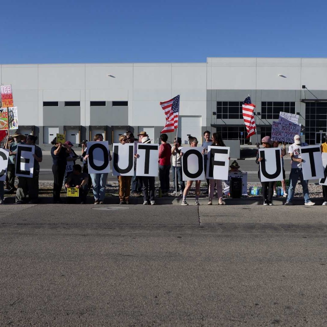 Protesta contra el CE en Utah, EUA