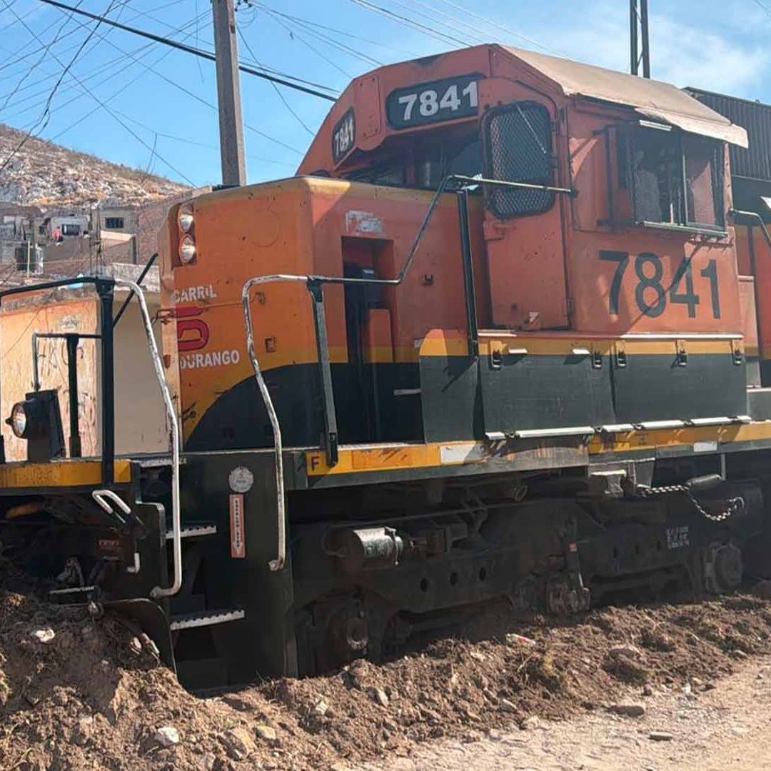 Se Descarrila Tren en la Colonia Durangueña en Torreón