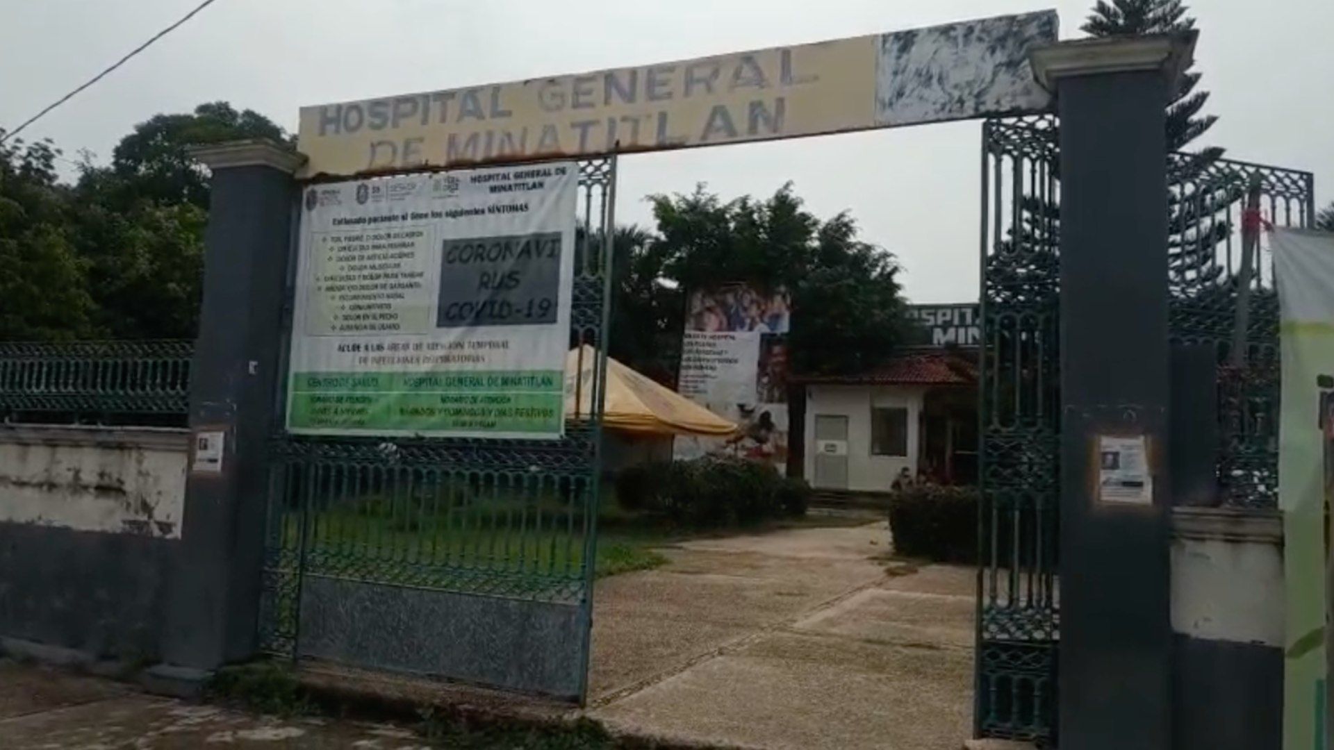 fachada de hospital general de Minatitlán