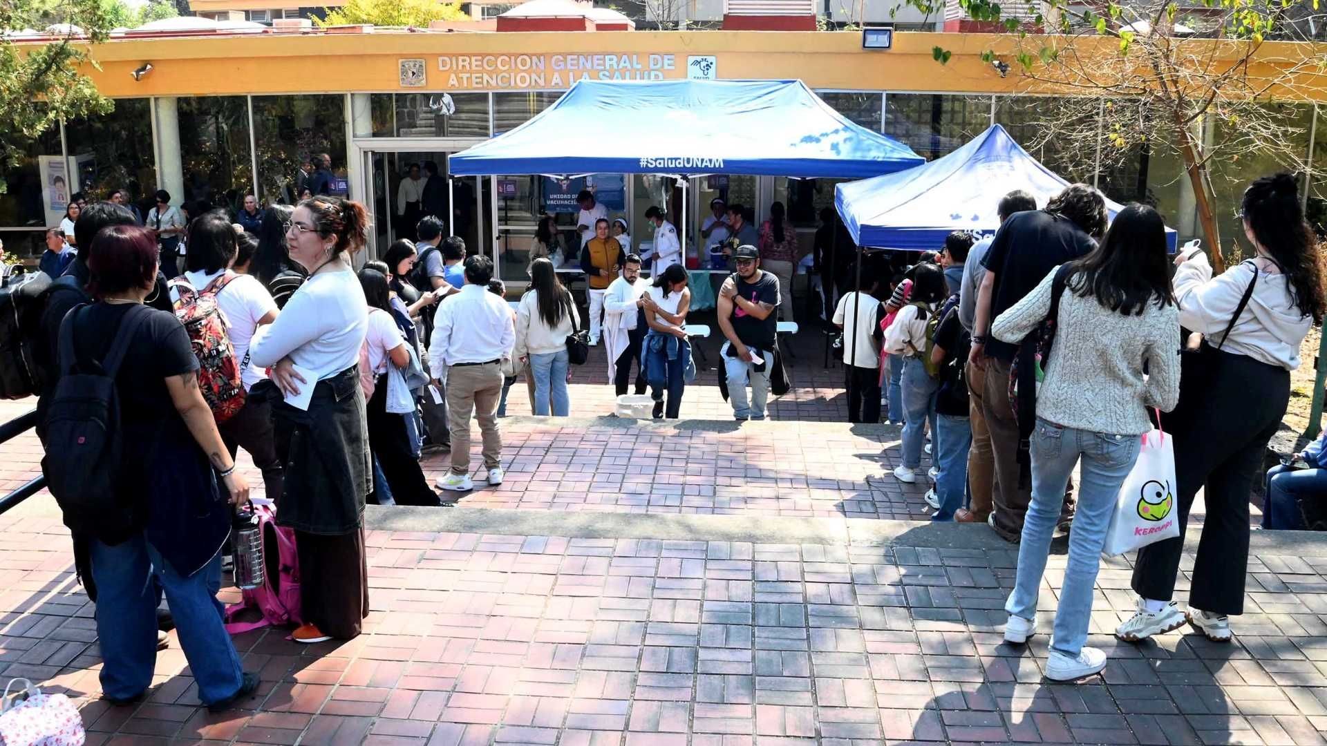 Escaneo facial en instalaciones de la Universidad Nacional Autónoma de México