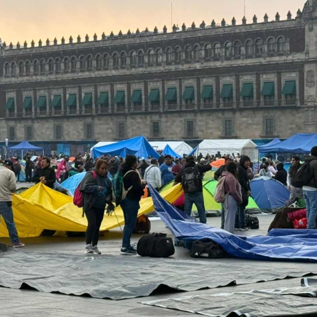 Plantón de la CNTE en el Zócalo de la CDMX