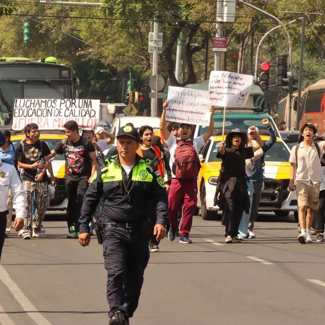 Marcha del IPN en CDMX. Foto: Cuartoscuro | Archivo