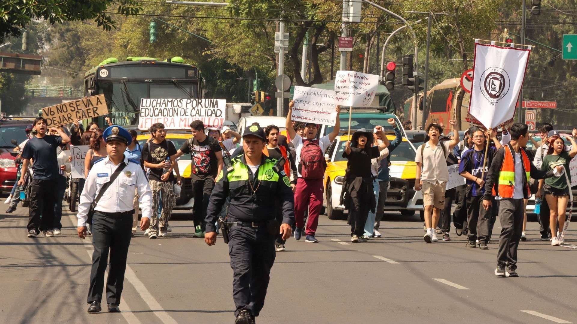 Marcha del IPN en CDMX. Foto: Cuartoscuro | Archivo