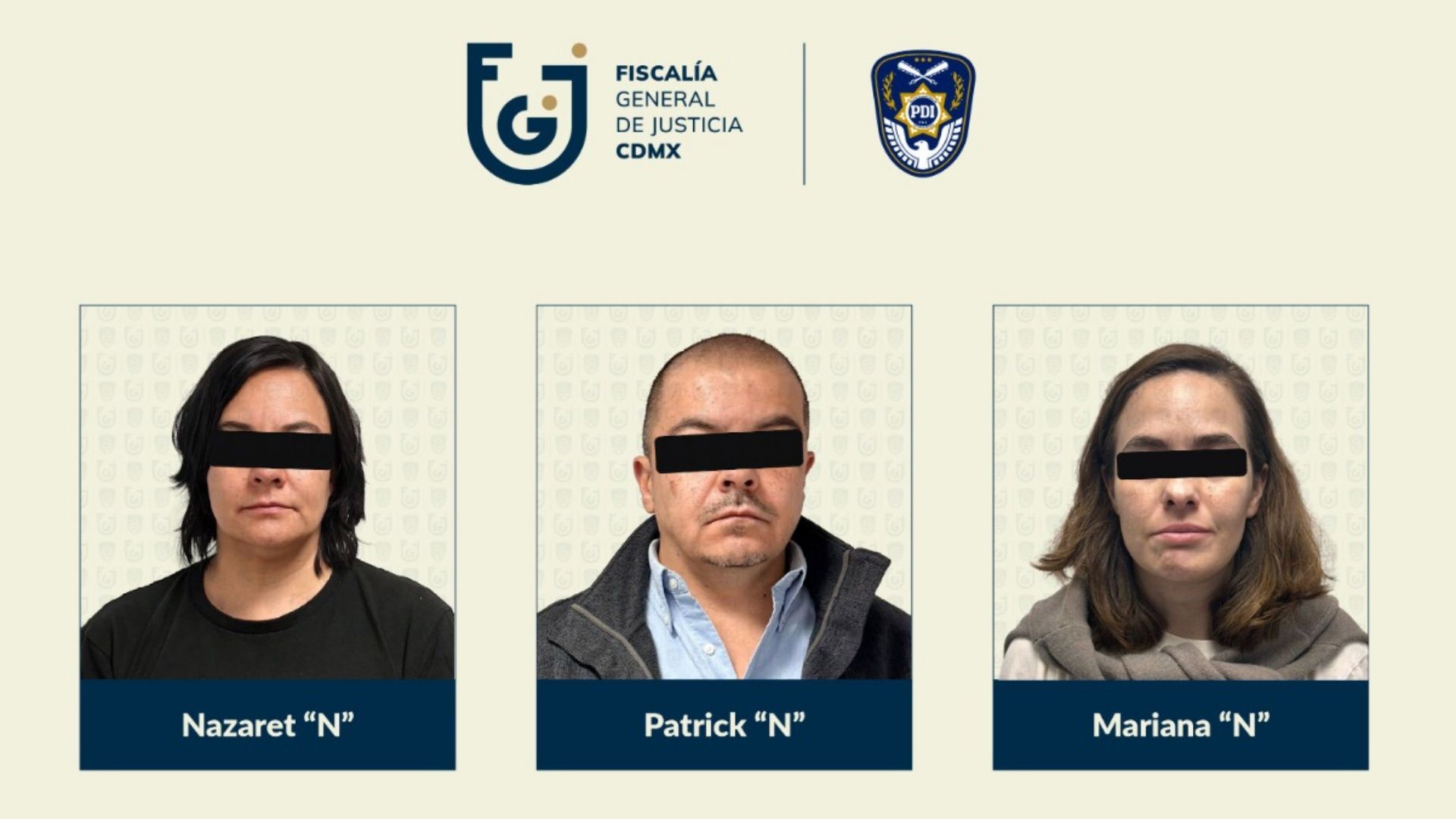 Detenidos por fraude MetaXchange. Foto: Fiscalía CDMX