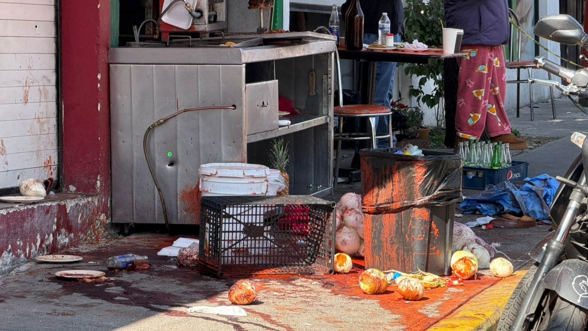 Taquería donde se registró balacera en la CDMX. Foto: N+