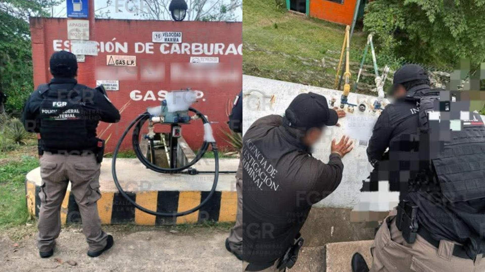 Autoridades aseguran en cateo Gas LP en Acayucan Veracruz