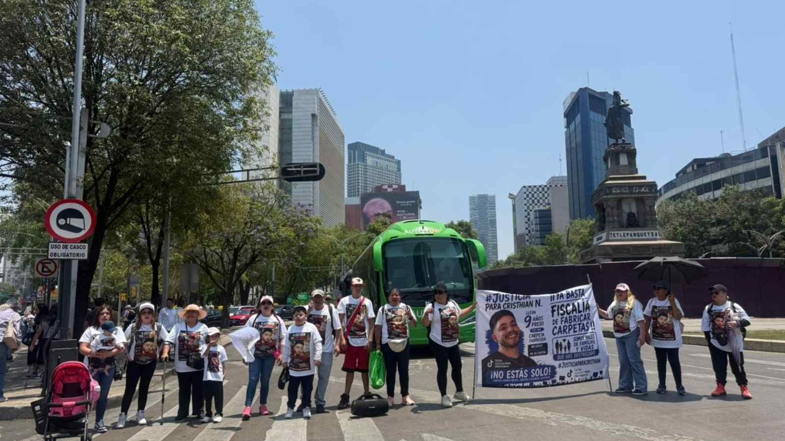 Manifestantes en la CDMX. Foto: N+