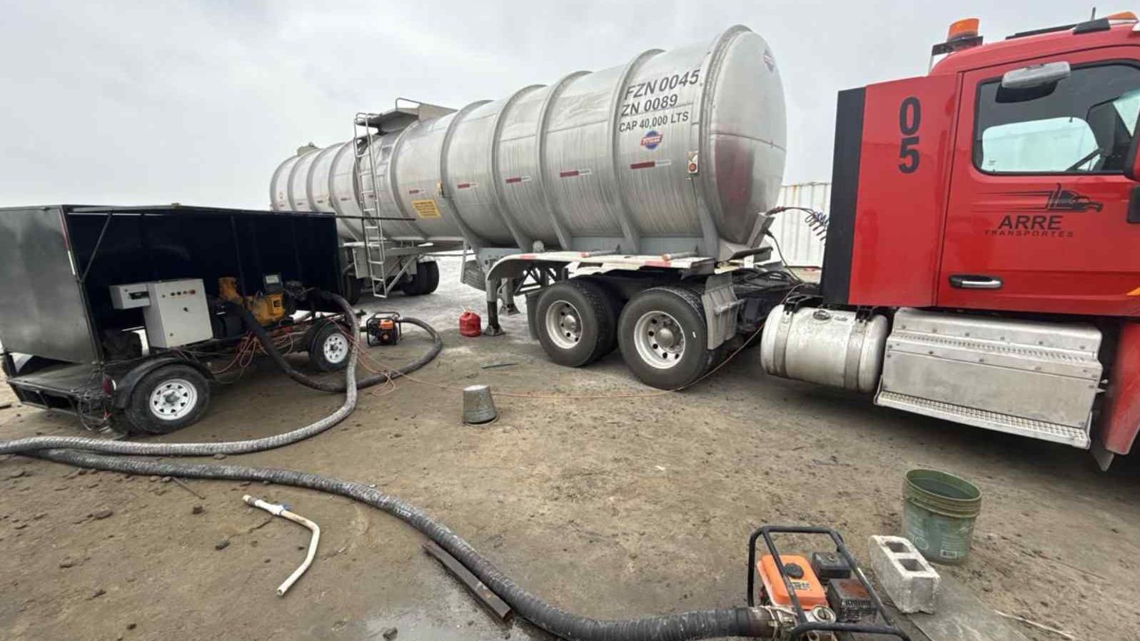 Lucha contra el huachicol en Tamaulipas. Foto: Semar