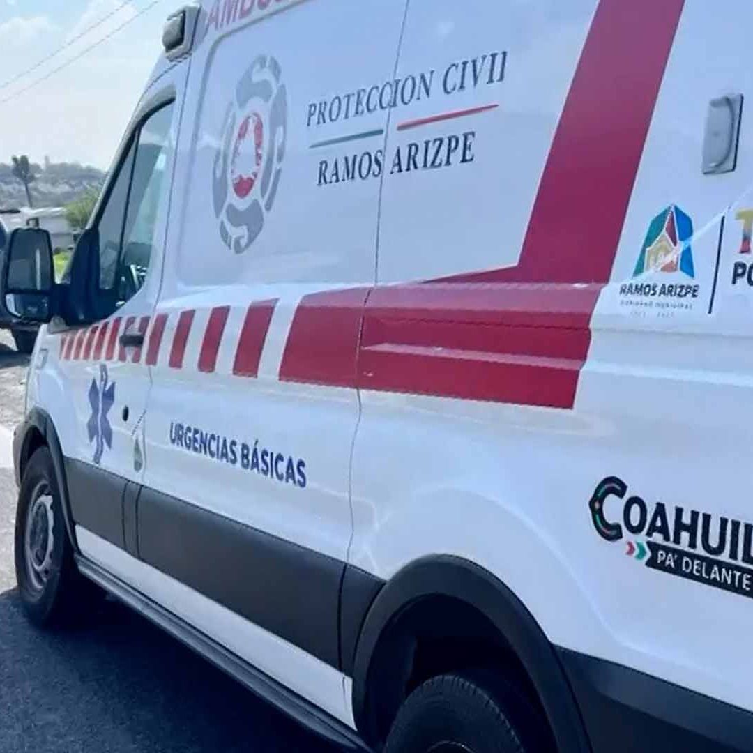 Motociclista es Trasladado en Código Amarilo al Hospital tras Accidente en Carretera Monterrey-Saltillo