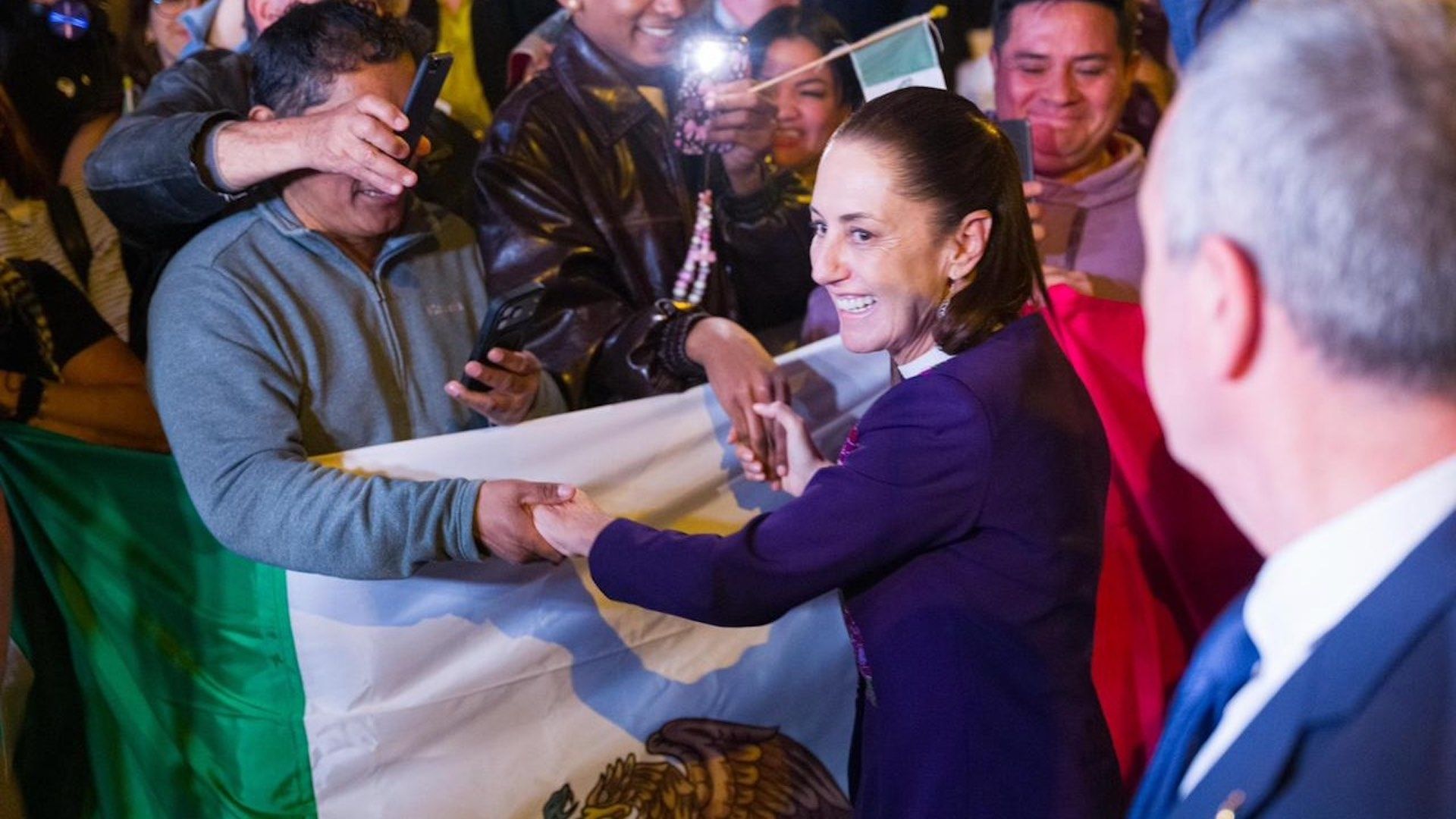 Así fue la llegada de Claudia Sheinbaum a España