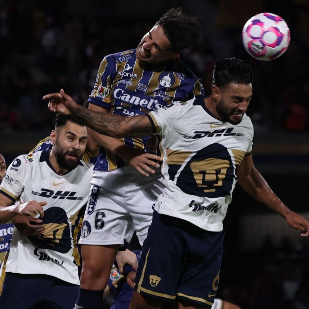 El partido entre Los Pumas y el San Luis llama la atención porque ambas escuadras necesitan sumar una victoria rumbo a la Liguilla. Foto: Cuartoscuro