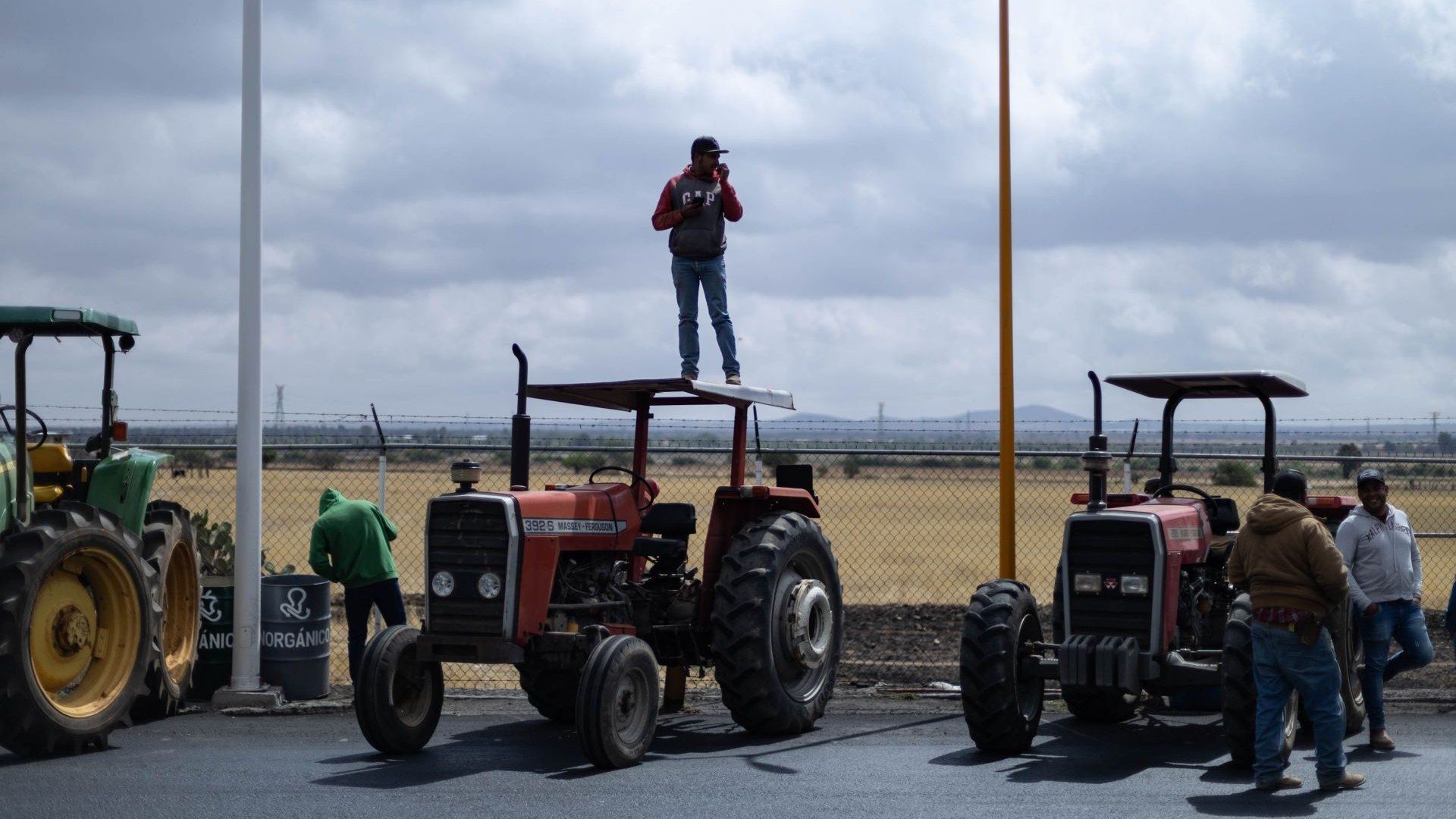 Bloqueo de agricultores, en Zacatecas. Foto. Cuartoscuro | Archivo