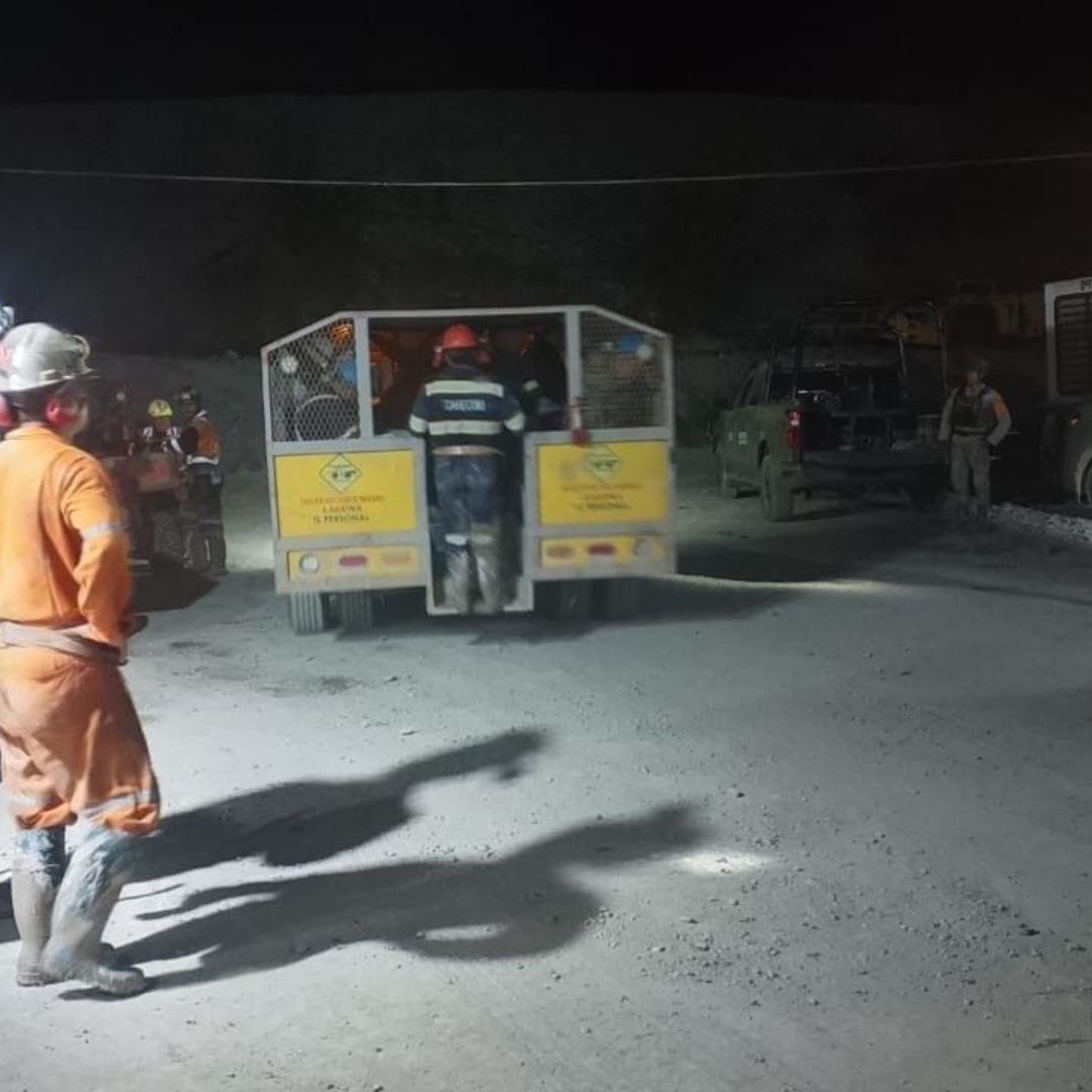 Rescate de mineros atrapados en Sinaloa.