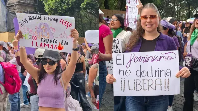 Miles de mujeres se congregaron en "El Gallito" para marchar sobre Avenida Reforma. Foto: N+
