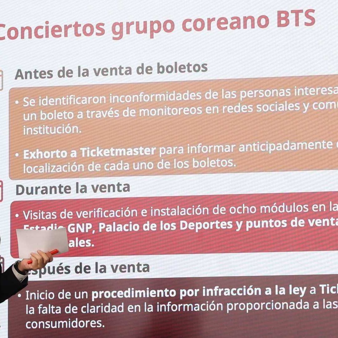 Iván Escalante, titular de Profeco, en la conferencia de prensa mañanera