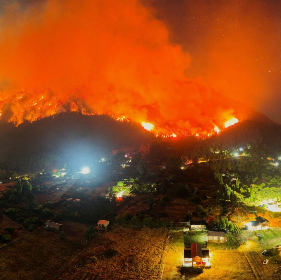 Incendio en la Patagonia