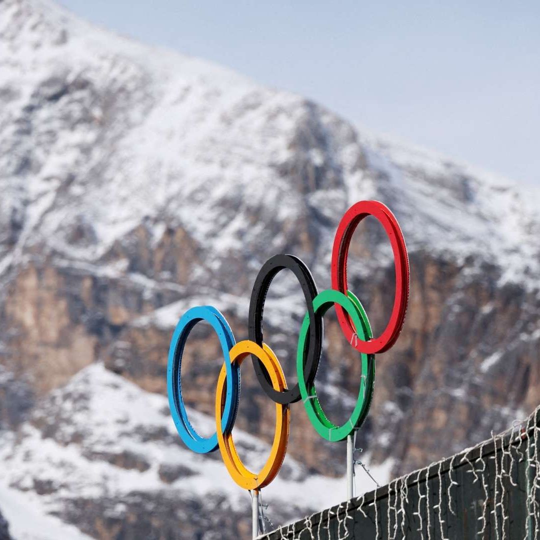 Anillos olímpicos en el Estadio Olímpico de Curling de Cortina. Foto: Reuters | Archivo
