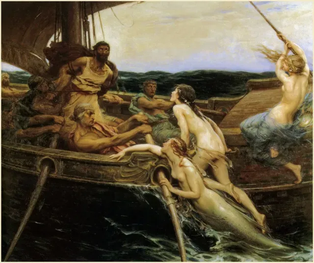 Ulises y las sirenas, cuadro de Herbert James Draper
