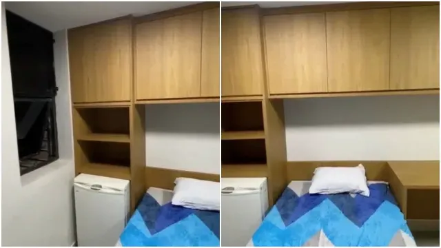 Así es la habitación donde estará recluido Bolsonaro.