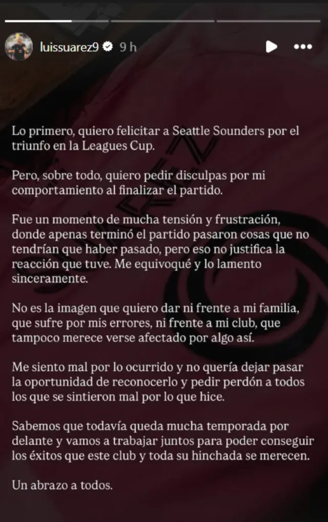 Foto: Instagram luissuarez9